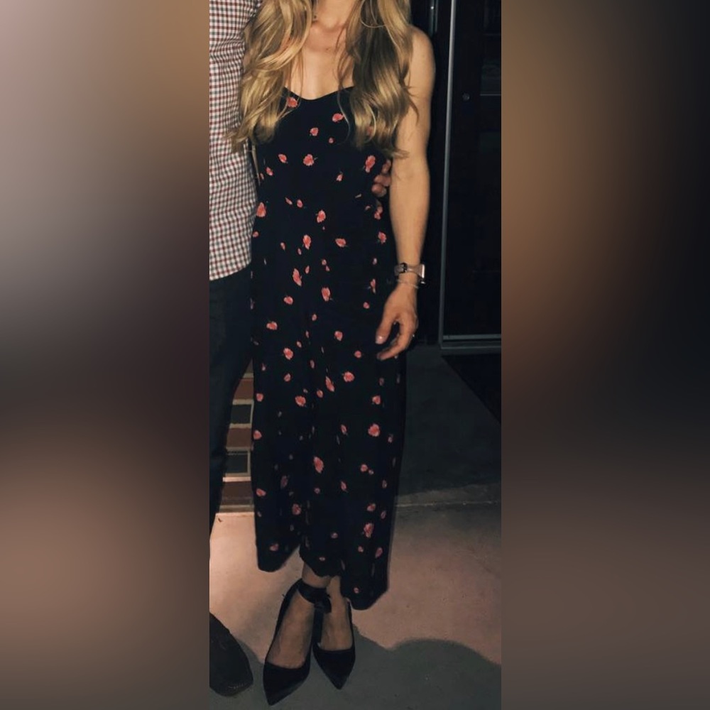 Greylin floral midi jumpsuit XS